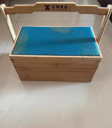 包邮茶叶收纳盒全新 竹子材质,深圳地铁集团...