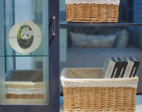 转卖宜然家居收纳筐藤编田园 柳编收纳篮藤编...