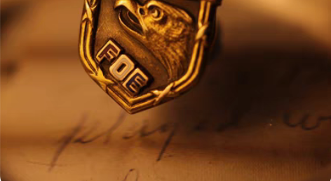 百年历史古董实金FOE小徽章 多届美国总统...