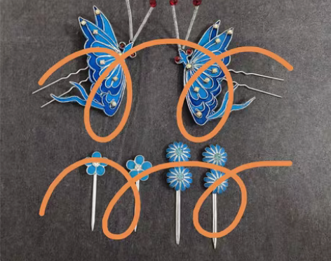 包邮琼瑶剧小燕子头饰 一放剧照就会被删，你...