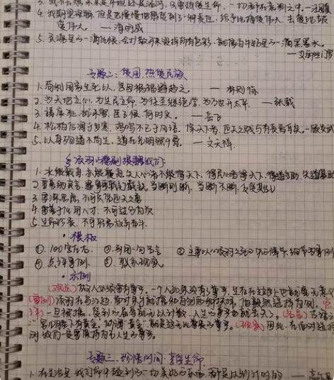 高中语文笔记 涉及多个模块：古诗词  文言...