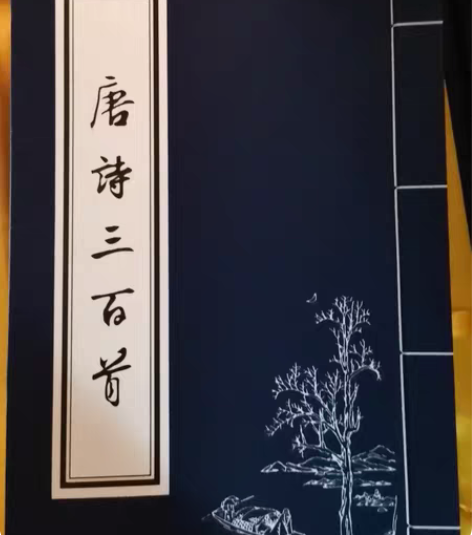 包邮丝绸书唐诗三百首，全新收藏！中英文对照...
