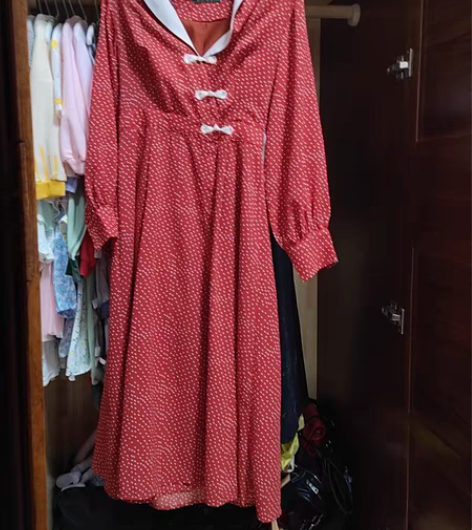 包邮朝花夕拾长袖连衣裙。包邮。衡阳本地可自...