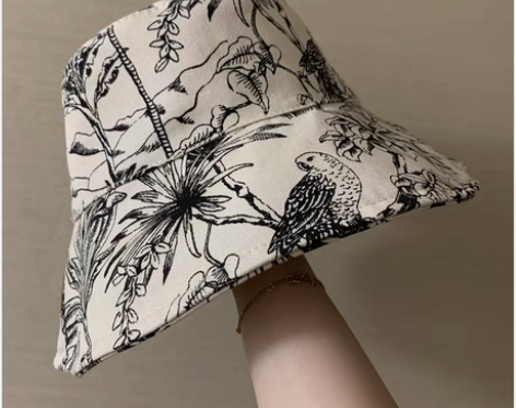 转卖高级感~显脸小~渔夫帽大帽檐男女遮阳防...