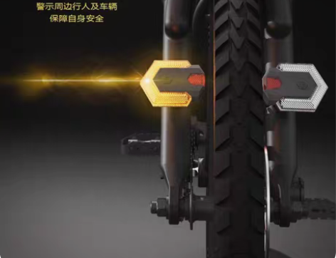品牌分体转向灯自行车电动车无线控制锂电池充...
