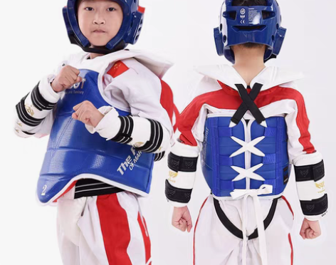 转卖跆拳道实战装备儿童成人比赛护胸散打训练...