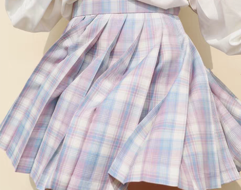 【玻璃糖】 一尺间jk 画手原创百褶裙西式...