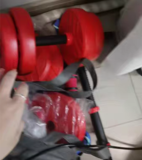 转卖朗威哑铃，可以组装杠玲，红色。80自提...