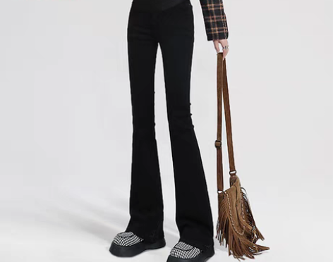 转卖unisunny孕妇裤子春秋季外穿微喇...