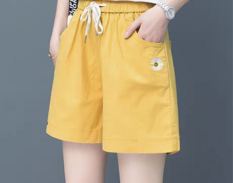 转卖小雏菊短裤女夏季2020新款高腰百搭宽...