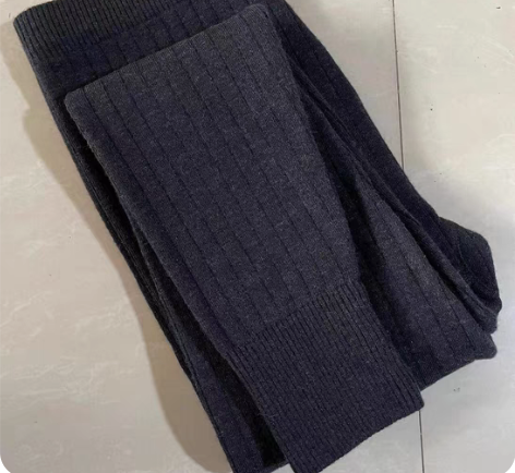 包邮最后一条无瑕疵耐脏色男士双层加厚羊毛裤...