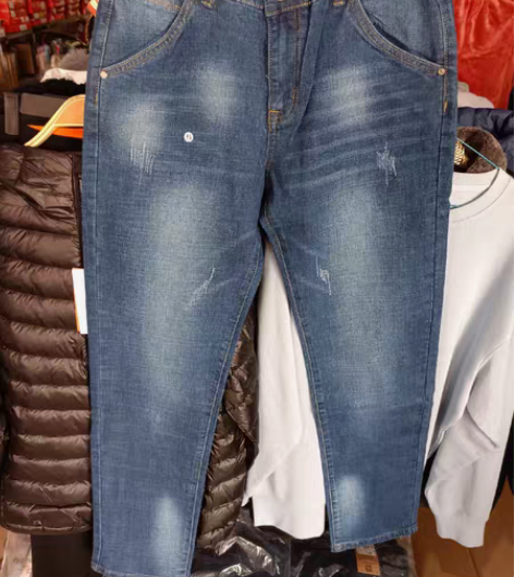 罗蒙牛仔裤男士秋季新款商务修身百搭直筒裤韩...