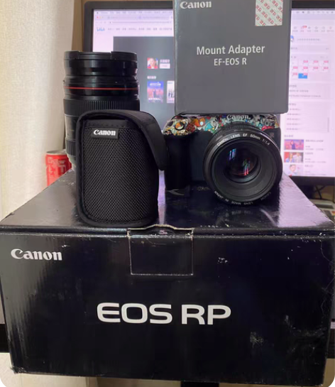 佳能eosrp+转接环  箱说全 2020...