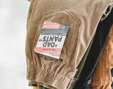 转卖马登工装美式古着卡其条绒灯芯绒长裤子直...