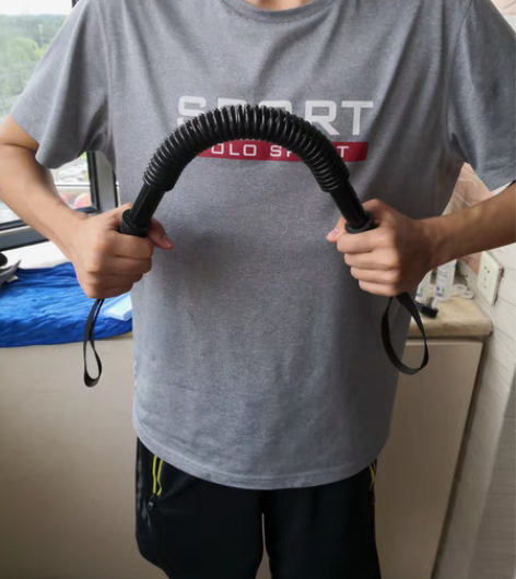 20公斤臂力棒一根，长52公分，黑色，两端...