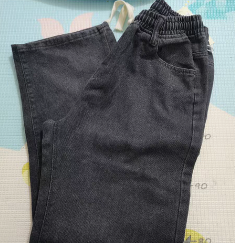 包邮裤子男秋冬季  复古牛仔裤男  直筒宽...