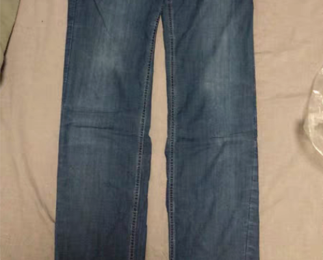 男士牛仔长裤 尺码32  淡蓝色  薄款夏...