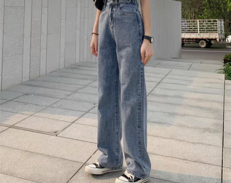 转卖2022年夏季新款牛仔裤女秋冬高腰显瘦...