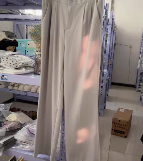 包邮阔腿裤女春秋高腰垂感显瘦直筒休闲百搭拖...