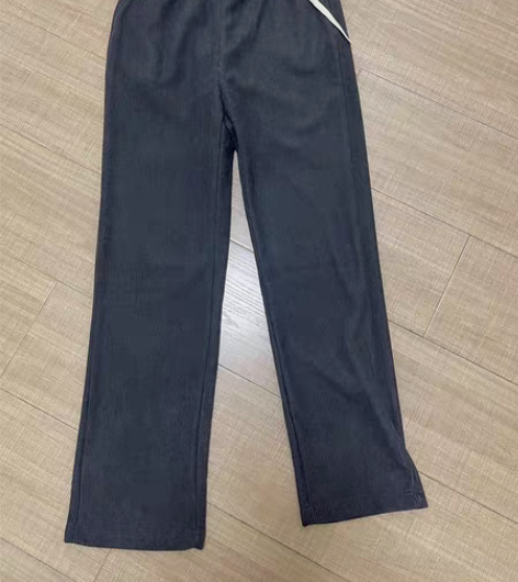 冬季加绒加厚保暖阔腿裤女2022新款 垂坠...