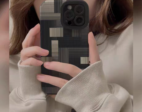 转卖欧美潮牌拼接格子适用vivo iqoo...