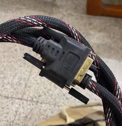 双磁环DVI线双屏蔽环1.5米DVI高质量...