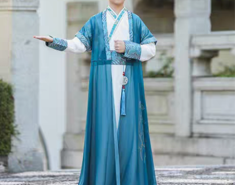 转卖幼儿童古装汉服男童小男孩古代衣服笛子萧...