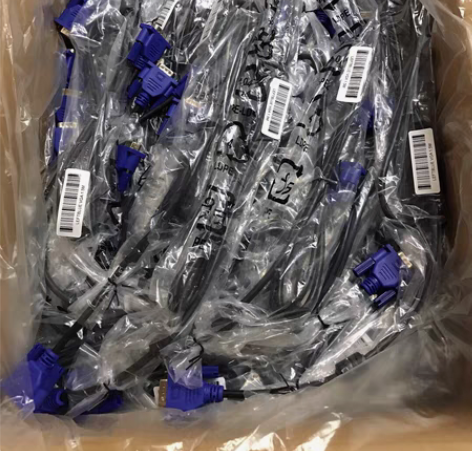 1.5米原装VGA拆机线全铜实心针满针全通不闪屏不黑屏，带马...