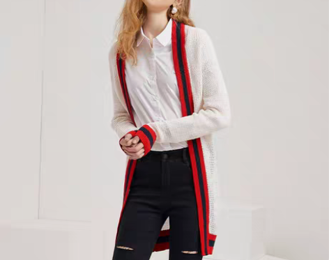 转卖简朵2020秋季新款百搭潮流中长款针织...