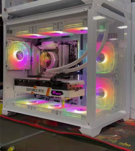 99新白色主题i7 12700KF吃鸡电脑...