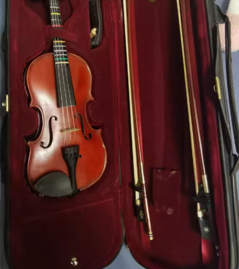 包邮四分之一小提琴 送琴盒 两把琴弓 肩托...