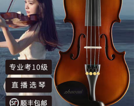 转卖浩成进口实木小提琴初学者手工专业级儿童...
