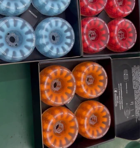 包邮电动滑板DIY轮，120mm云轮，橙色...