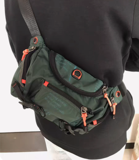 包邮男士斜挎包小包 腰包 胸包路亚包大容量...