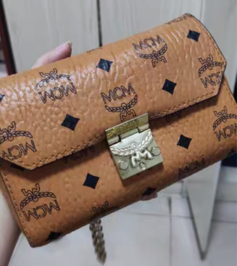 包邮m家女链条包印花流行手拿包单肩包斜挎包...