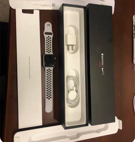 苹果手表3代38mm，gps加蜂窝板本！后...