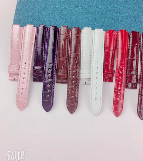 包邮卡地亚手表表带、适配原装卡地亚鳄鱼皮手...