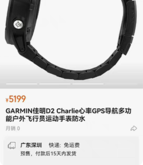 GARMIN(佳明)D2 Charlie飞...