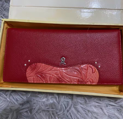 包邮全新梦特娇真皮女士钱包手包 这个钱包也...