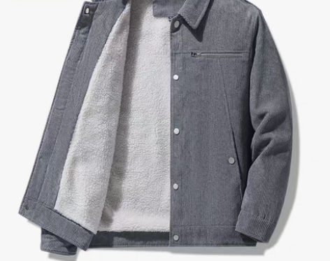 转卖啄木鸟灯芯绒外套男士休闲条绒外套男冬季...