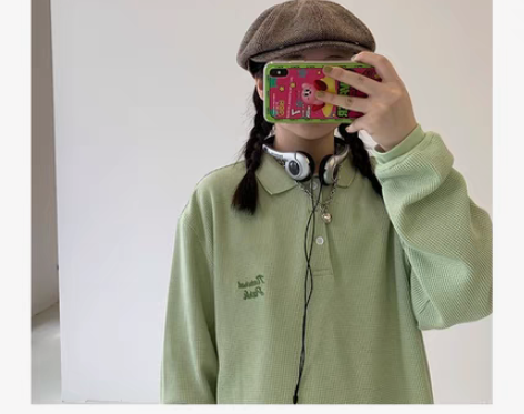 转卖BLUELANDINC潮牌华夫格Pol...