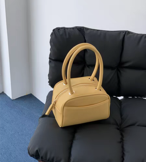 转卖韩版早春新款小众荔枝纹手提包时尚百搭手...