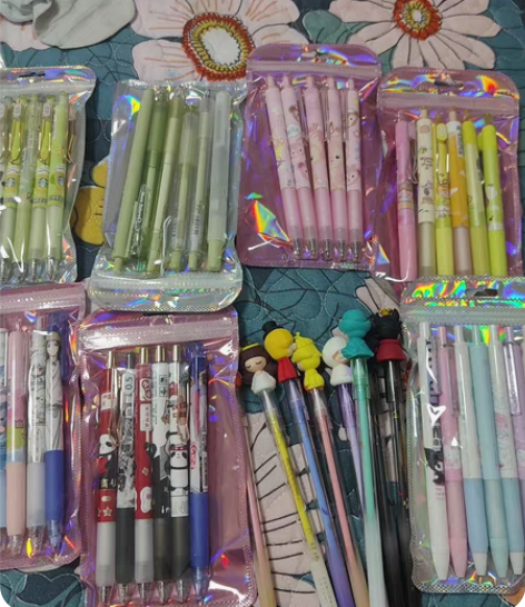 全新中性笔，有一木林的，晨光的，广博的，三...