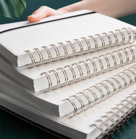 【清仓处理超厚笔记本4本装】简约线圈笔记本...