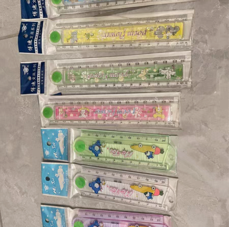 【捡漏】文具店清仓，学生多功能塑料折叠尺 ...