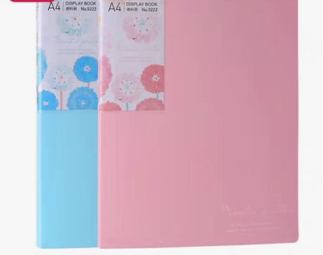 包邮得力A4 资料册 5222 20页 学...