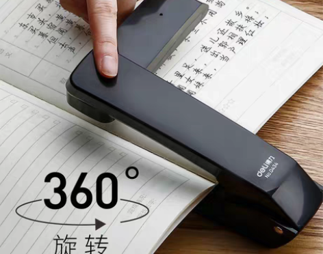 包邮可旋转订书机学生用订书器大号重型加厚钉...
