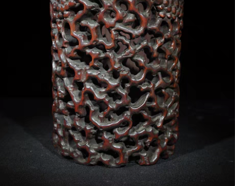 包邮旧藏竹雕镂空精工 基业长青 古意萦染 ...