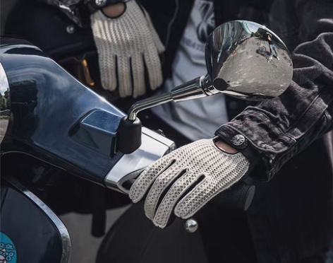 转卖摩托车手套夏天骑行手套哈雷机车复古女款...