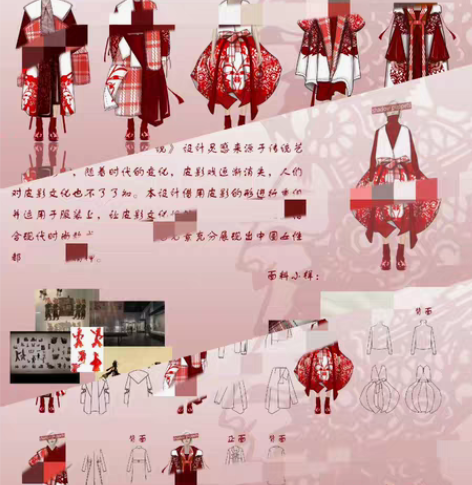 服装设计 5套 服装效果图 价格为标价 出...